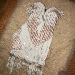 black gown with train